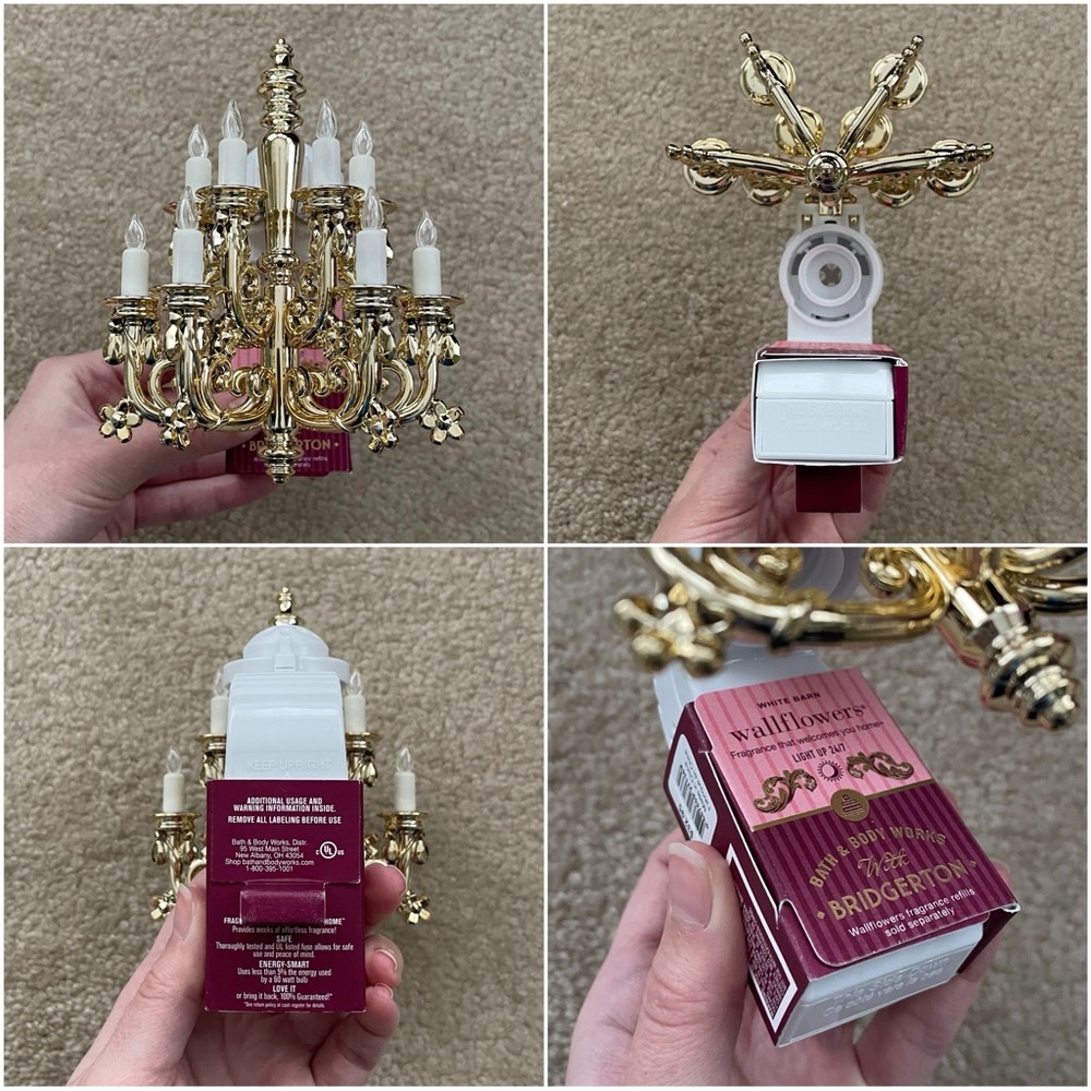Bath & Body Works Bridgerton Gold Chandelier Nightlight Wallflower Plug - Picture 10 of 16